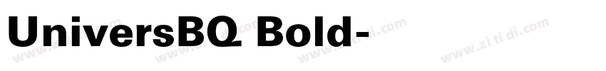 UniversBQ Bold字体转换